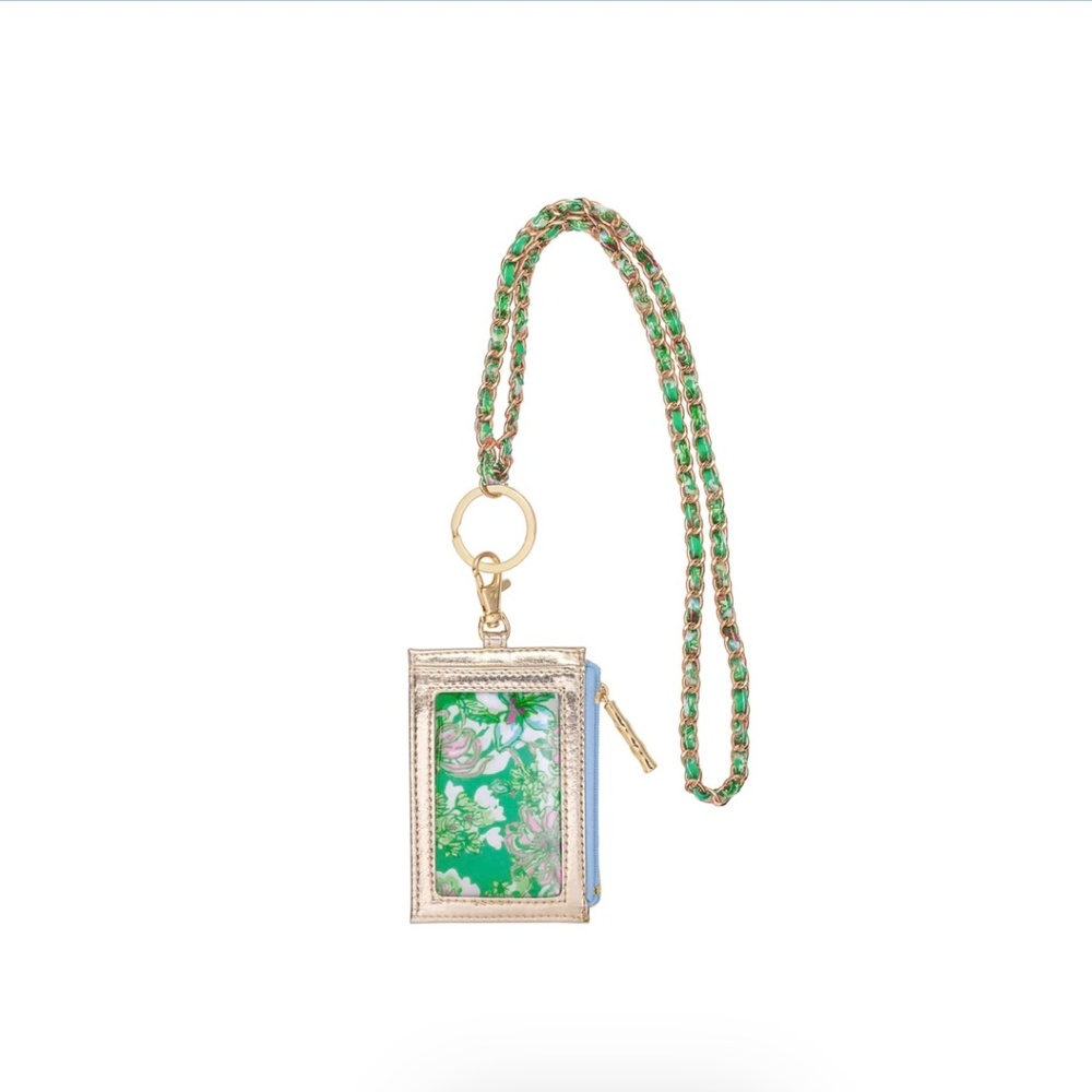 $36 Lilly Pulitzer Laynard in Fauna Green Lime Feeling Good - New